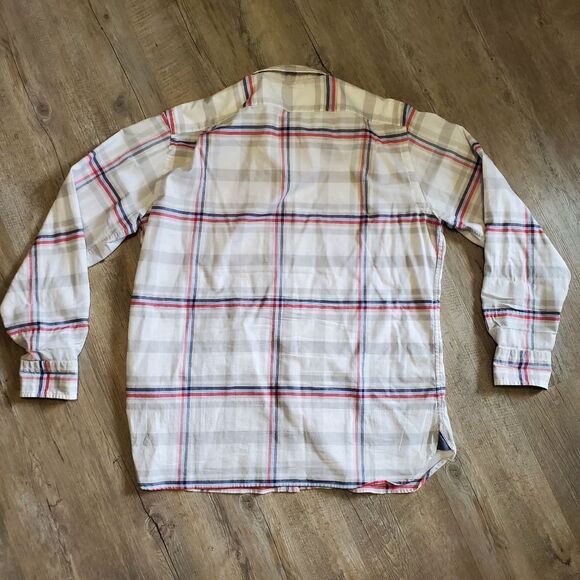 Cremieux Shirt Men Size Large Plaid Casual Resort Summer Preppy Long Sleeve EUC - Picture 2 of 4